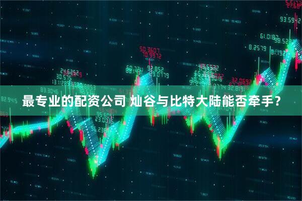最专业的配资公司 灿谷与比特大陆能否牵手？