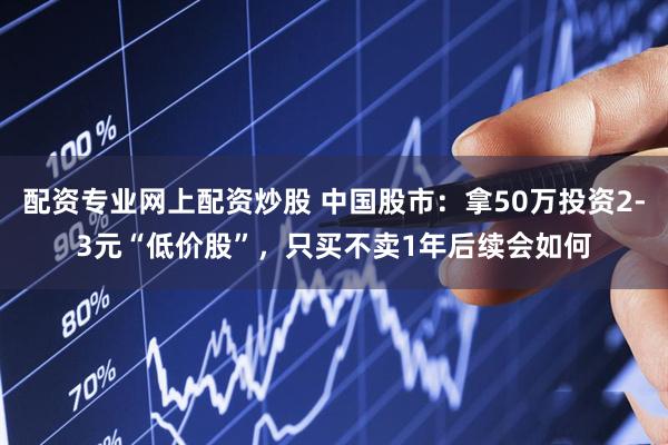 配资专业网上配资炒股 中国股市：拿50万投资2-3元“低价股”，只买不卖1年后续会如何